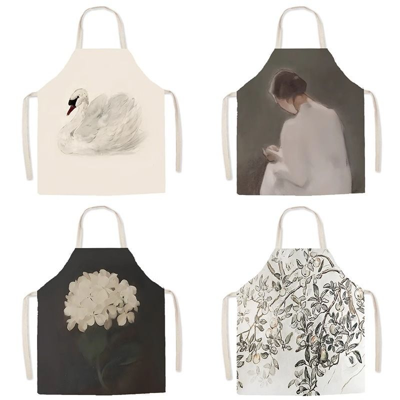 Linum Home Textiles - Nordic Swan Ballet Art lniany fartuch