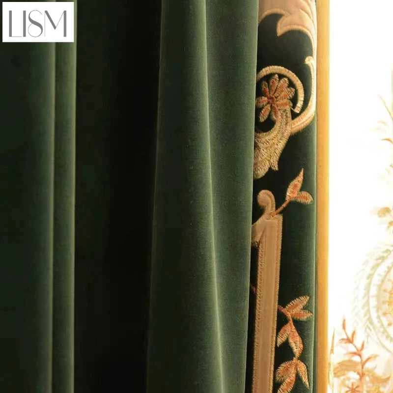 Home Textiles Luxury Curtains - Luksusowe europejskie zasłony do salonu, jadalni,