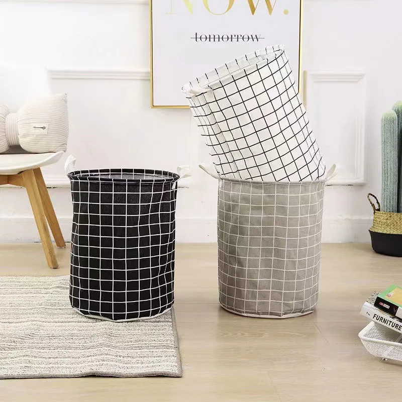 Linum Home Textiles - Duży składany kosz na pranie, kosz