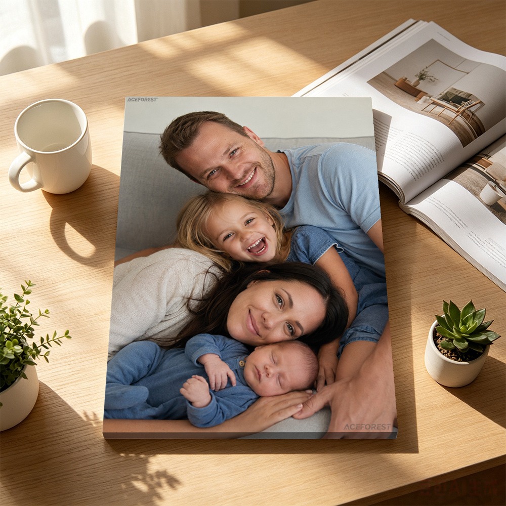 Home Textile - 2D Personalizowane Płótno Fotograficzne z Drewnianą
