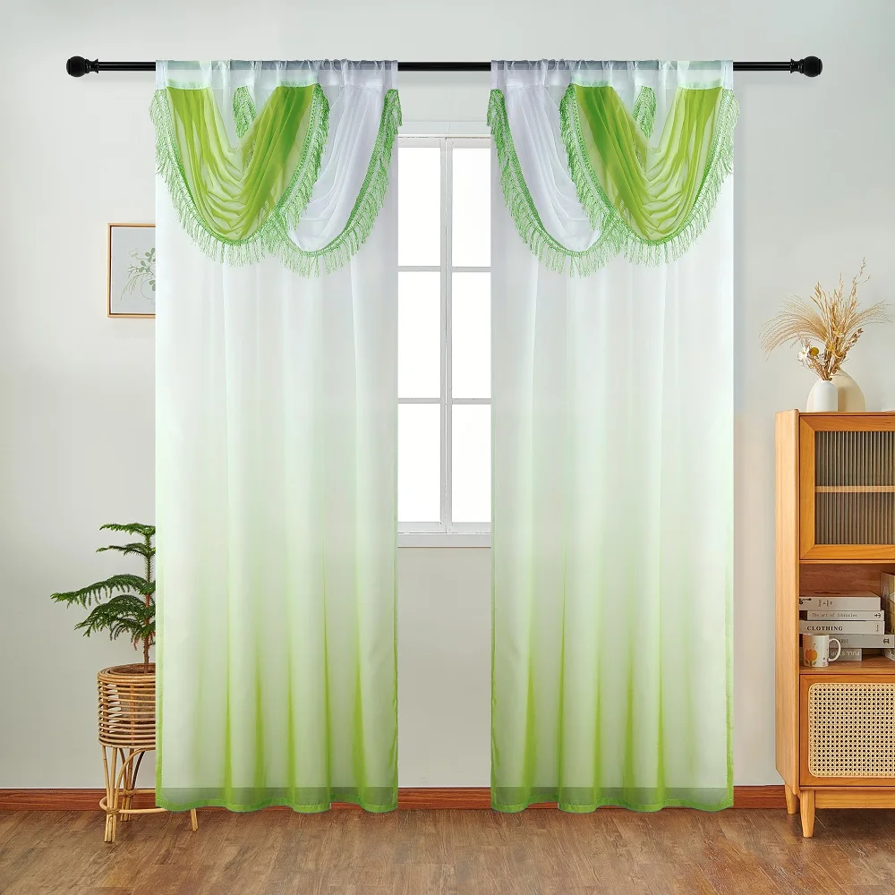 NAPEARL Blue Curtain Head Wave – Home Textiles Luxury Curtains recenzja i cena
