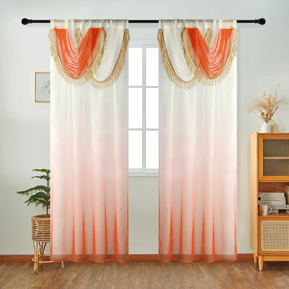 NAPEARL Blue Curtain Head Wave – Home Textiles Luxury Curtains recenzja i cena