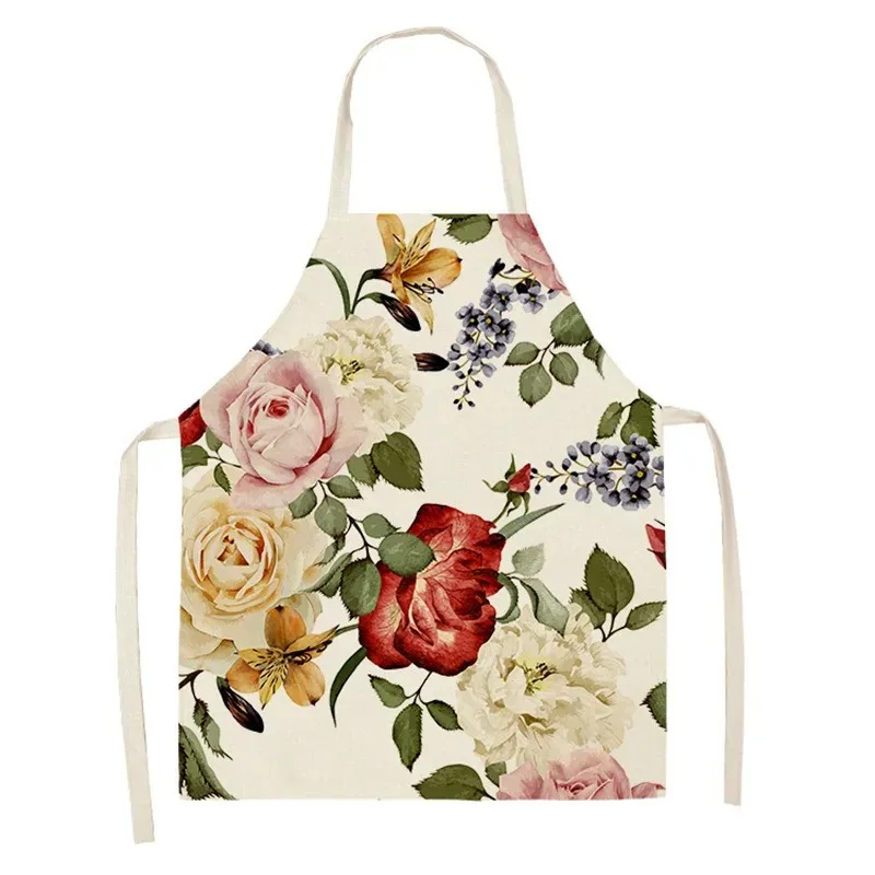 Fartuch lniany z motywem piwon – Linum Home Textiles recenzja i cena